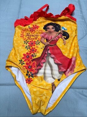 Disney Kids One-Piece Swimsuit Yellow Red